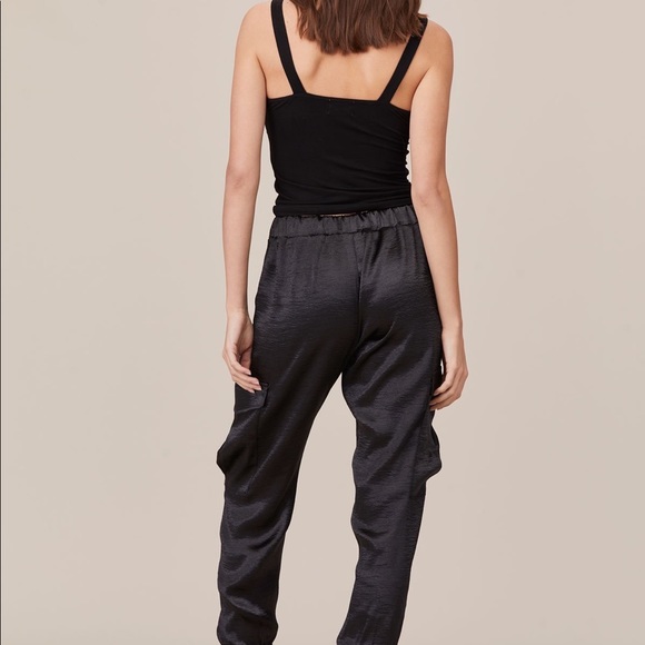 LNA Shine Cargo Pants in Black M - Picture 6 of 9